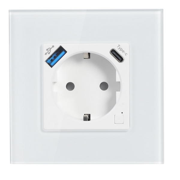 GSW6-S-UCJ03系列歐規WIFI智能插座（帶USB/Type-C）